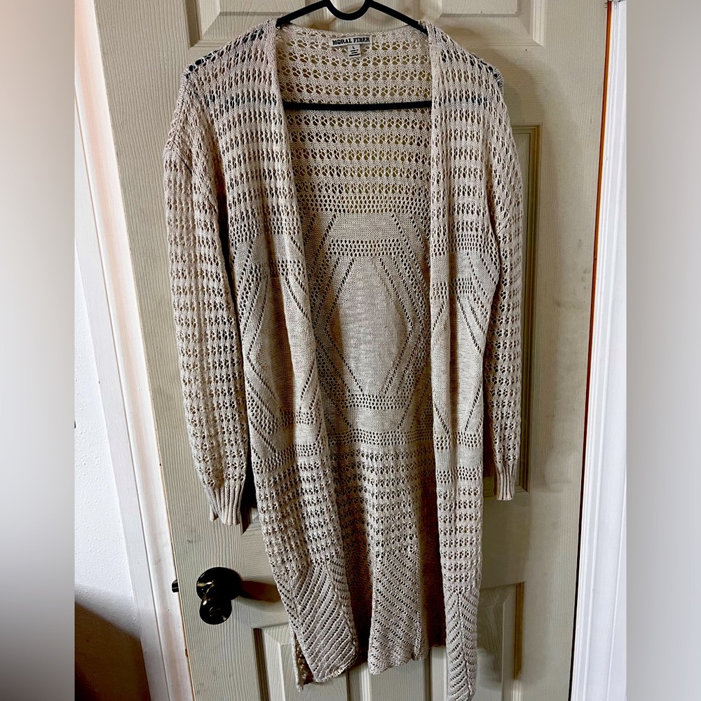 MORAL FIBER Women’s Cardigan Size Large